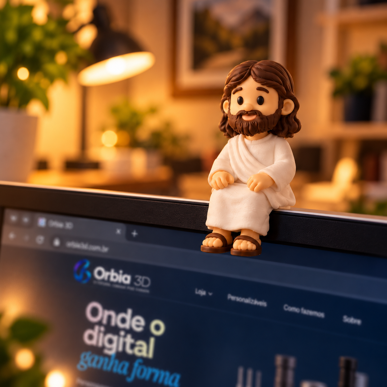 Mini Jesus Decorativo – 72 mm